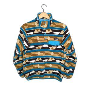 Patagonia Multicolor Geometric Fleece Jacket